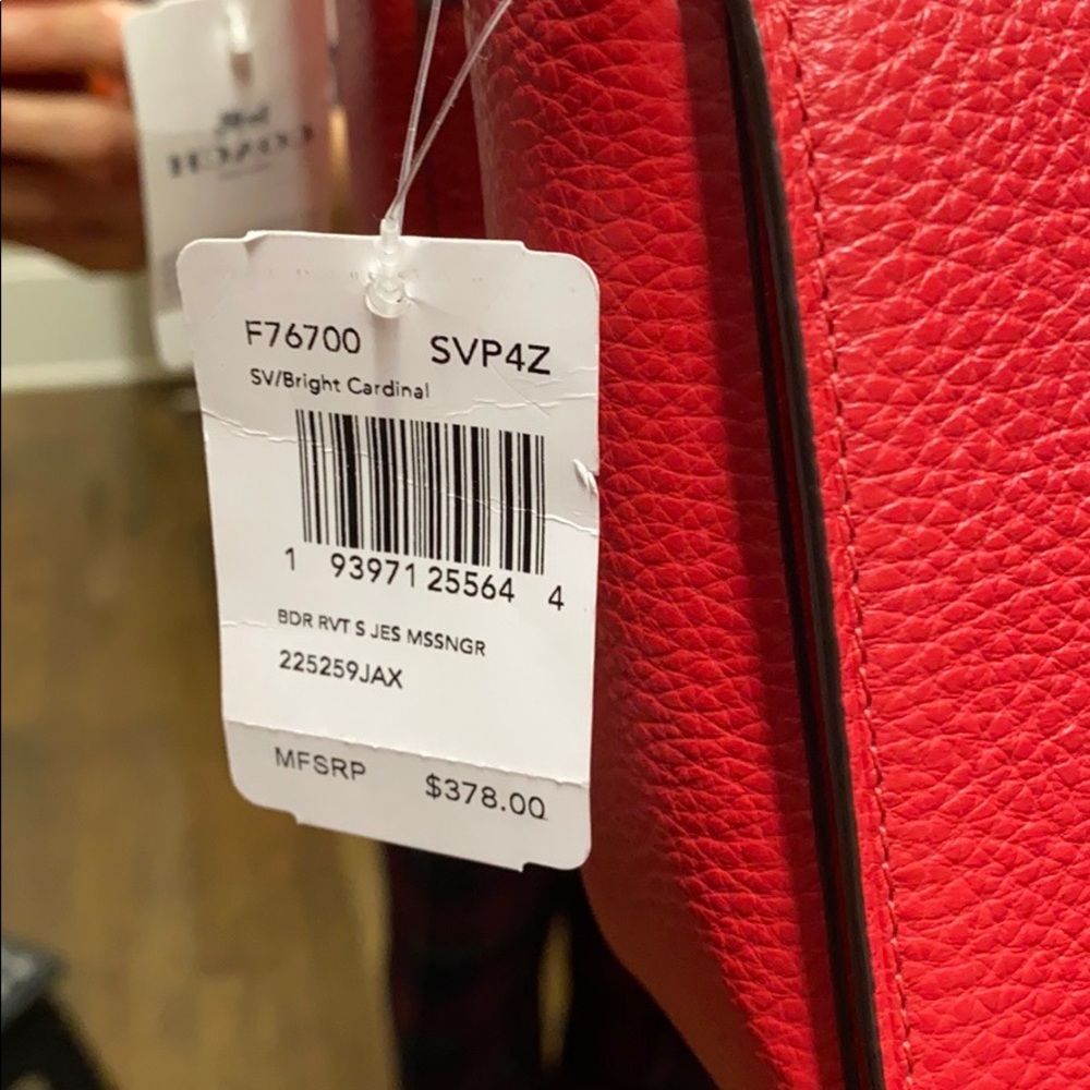 Coach Red Crossbody Leather Bag - Picture 2 of 11
